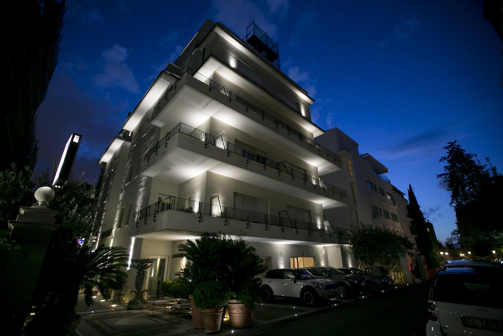 Hotel Front - Evening/Night