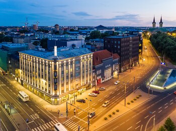 Hotel Front - Evening/Night
