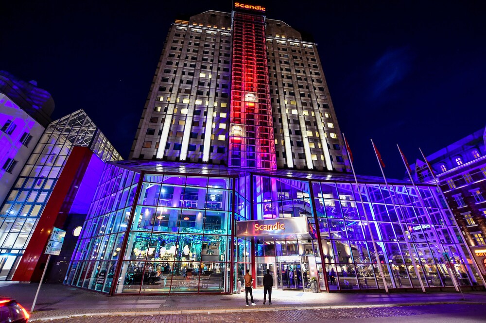 Hotel Front - Evening/Night