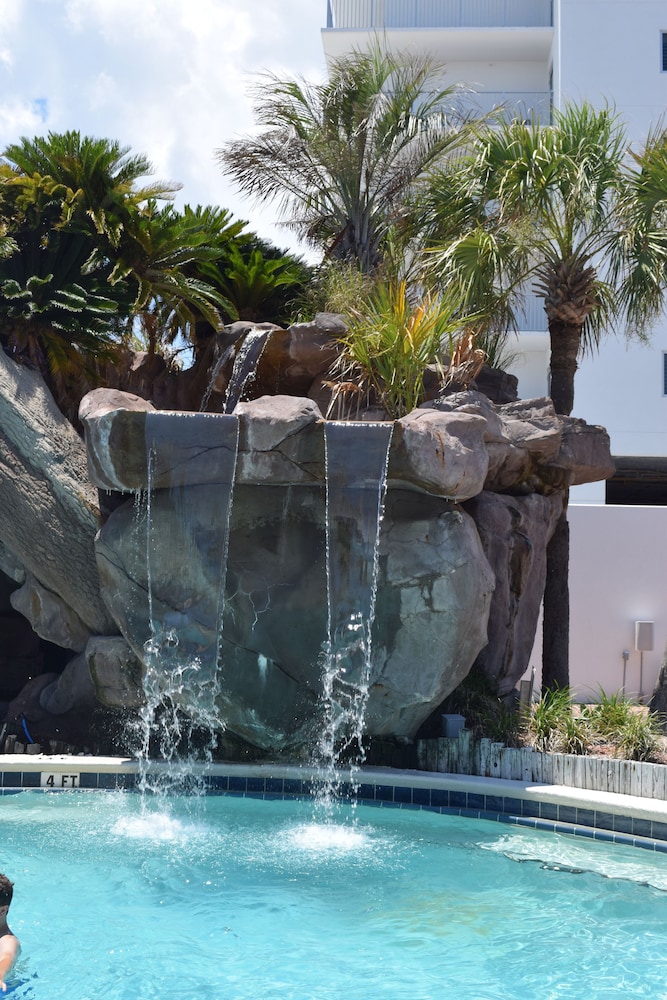 Pool waterfall, Days Inn by Wyndham Panama City Beach/Ocean Front