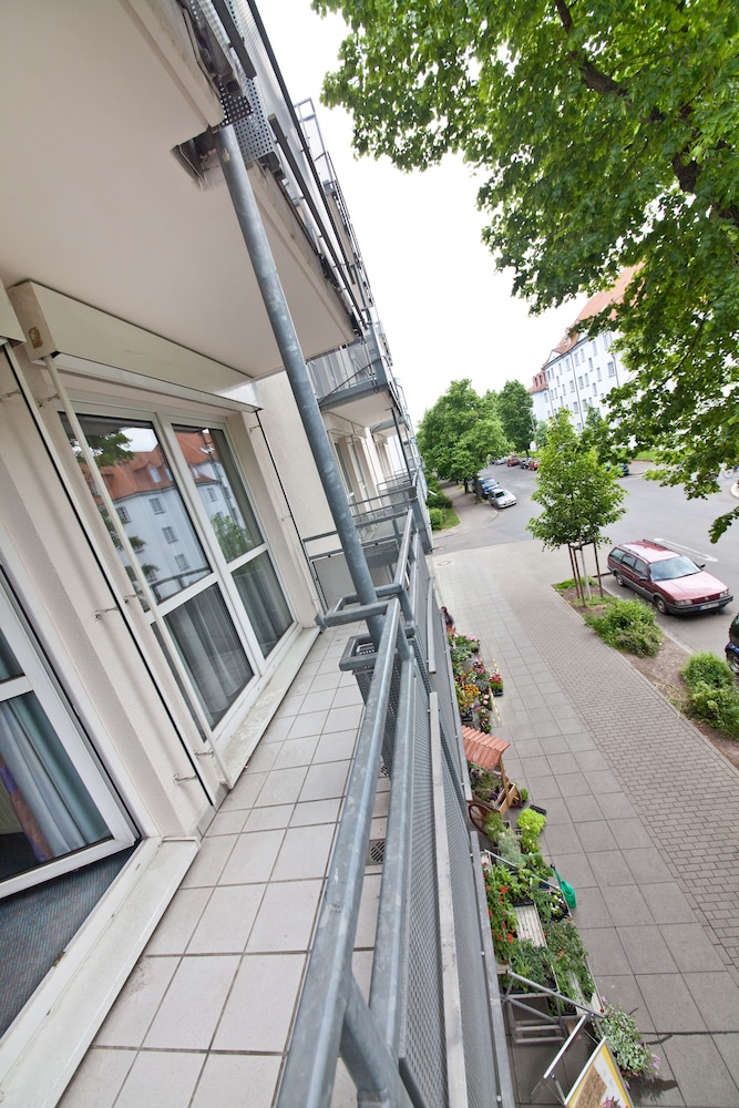 Blick vom Balkon