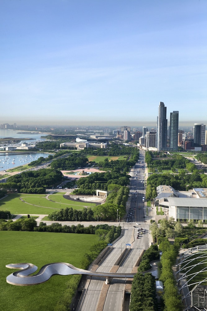 View from room, Fairmont Chicago at Millennium Park