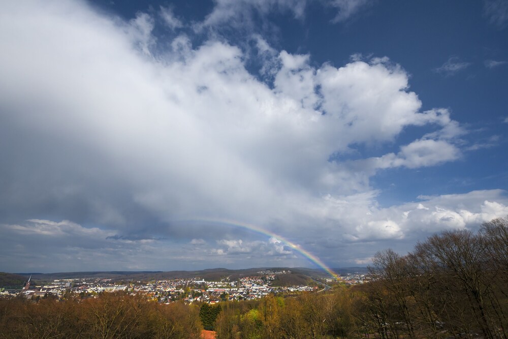 Blick vom Hotel