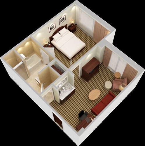 Floor plan, Hilton Chicago/Oak Brook Suites