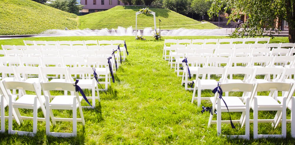 Zona para bodas al aire libre