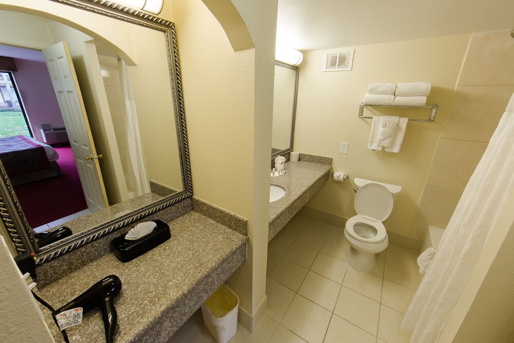 Bathroom, Ramada by Wyndham Houston Intercontinental Airport East