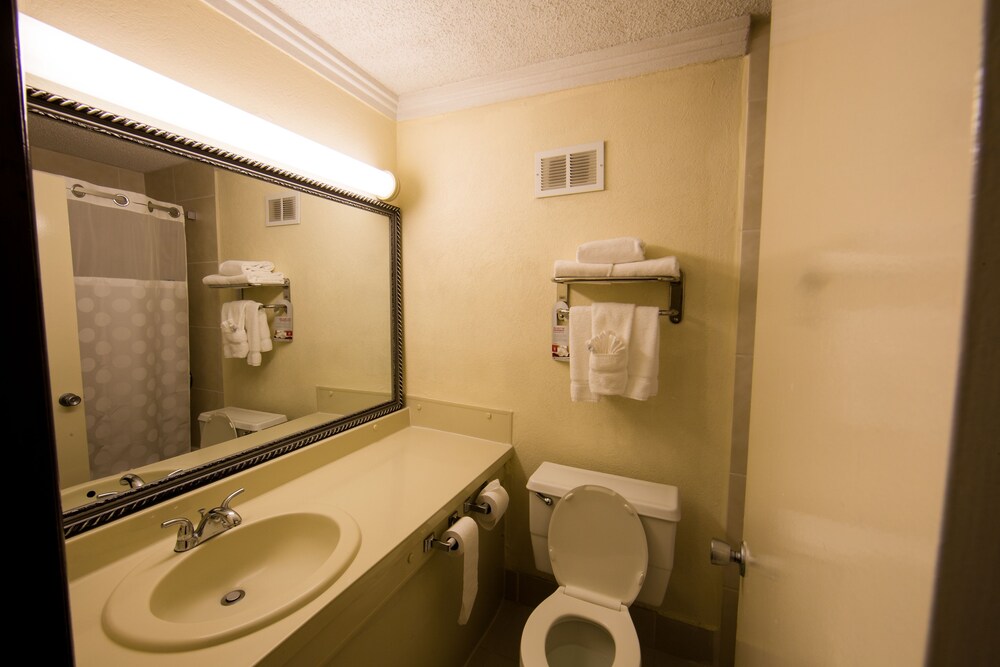 Bathroom, Ramada by Wyndham Houston Intercontinental Airport East