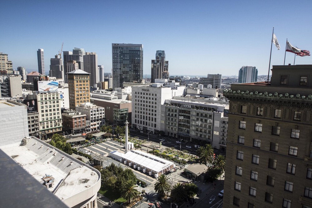 Aerial view, Chancellor Hotel on Union Square