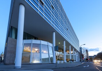 Hotel Front - Evening/Night