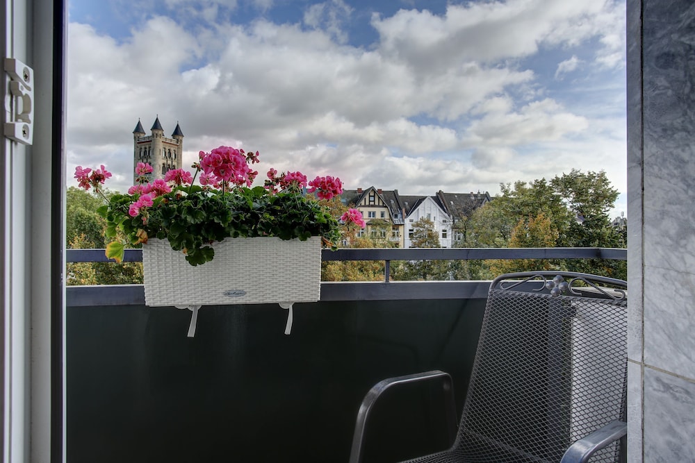 Blick vom Balkon