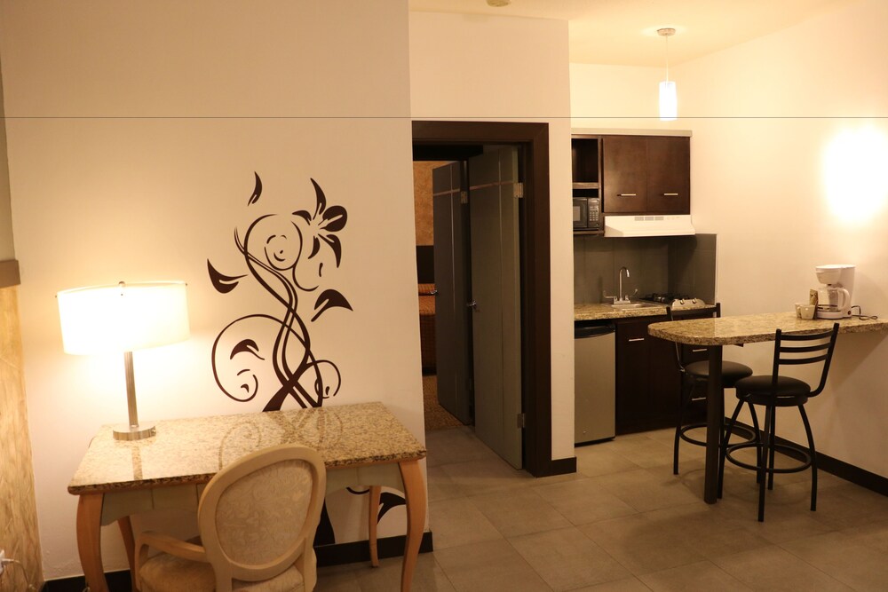 Cocina básica en la habitación