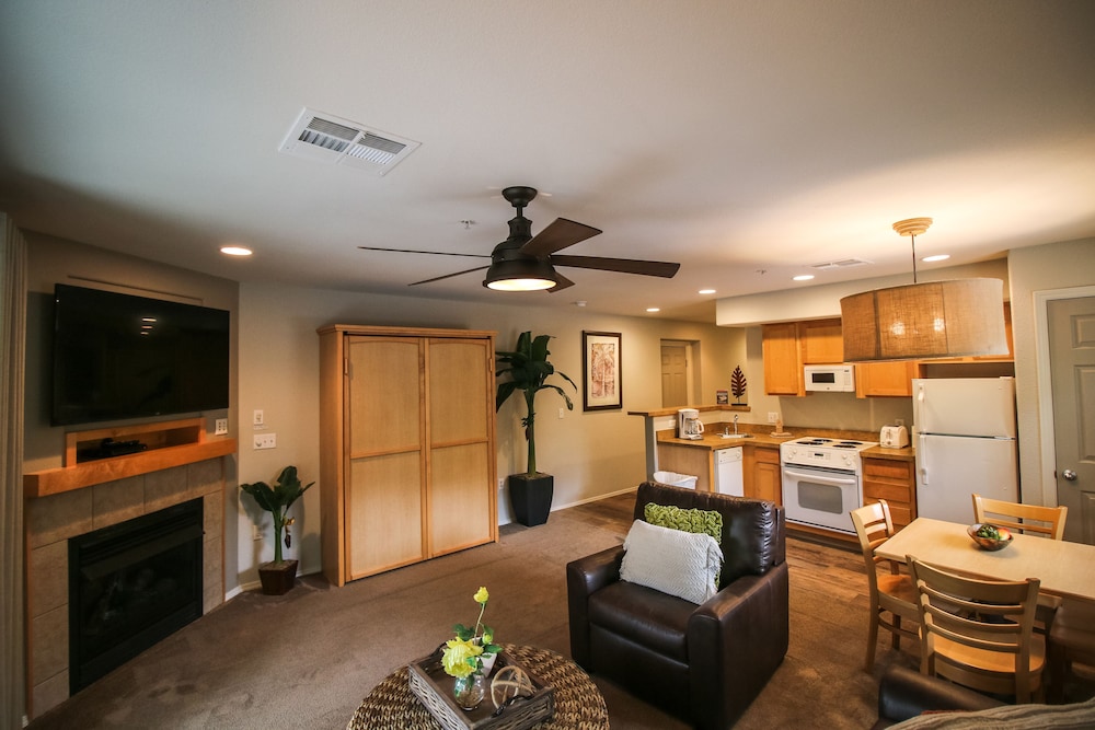 Condo, 1 Bedroom, Kitchen, Lakeside - Living Area