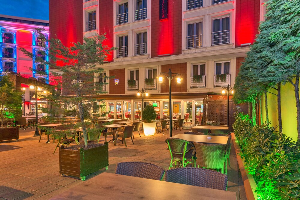 Hotel Front - Evening/Night