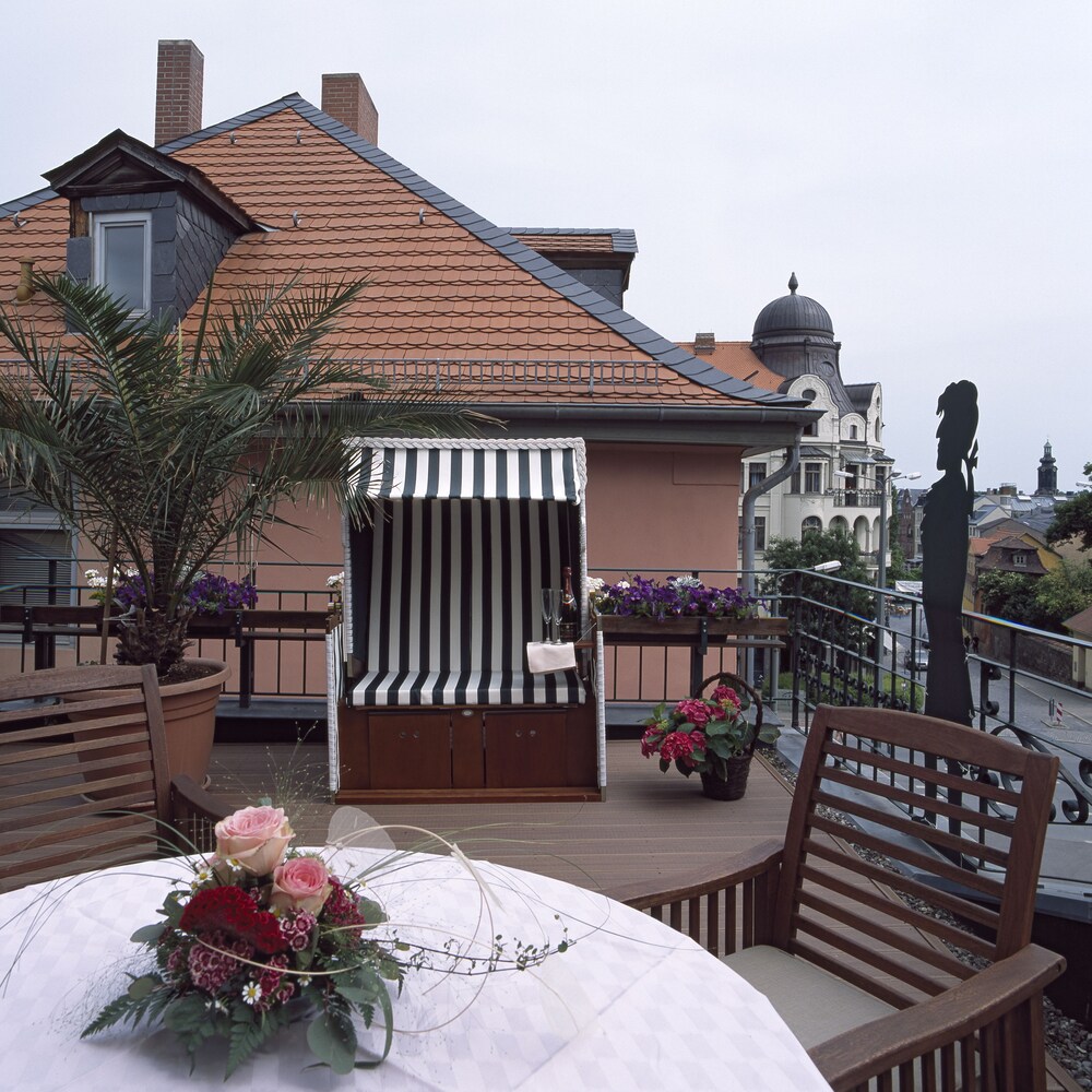 Blick vom Balkon