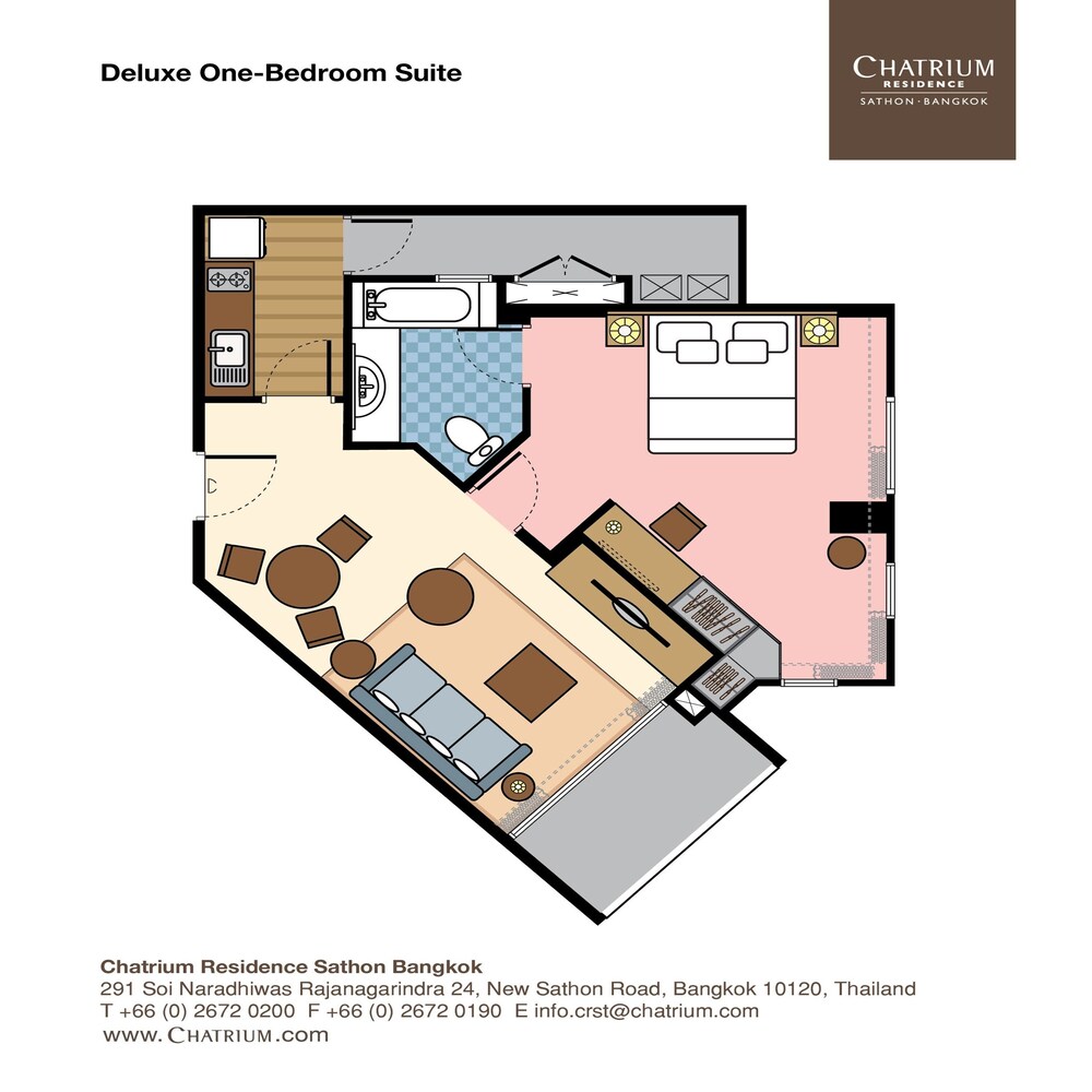 Floor plan, Chatrium Residence Sathorn