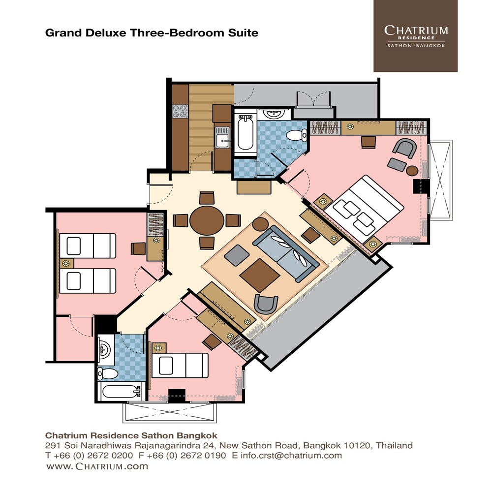 Floor plan, Chatrium Residence Sathorn