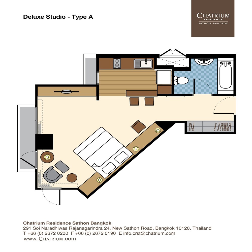 Floor plan, Chatrium Residence Sathorn