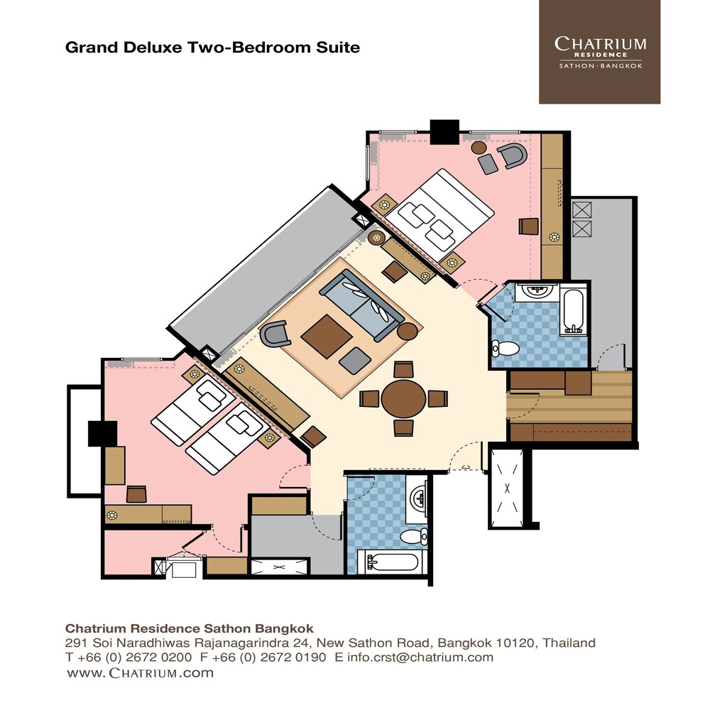 Floor plan, Chatrium Residence Sathorn