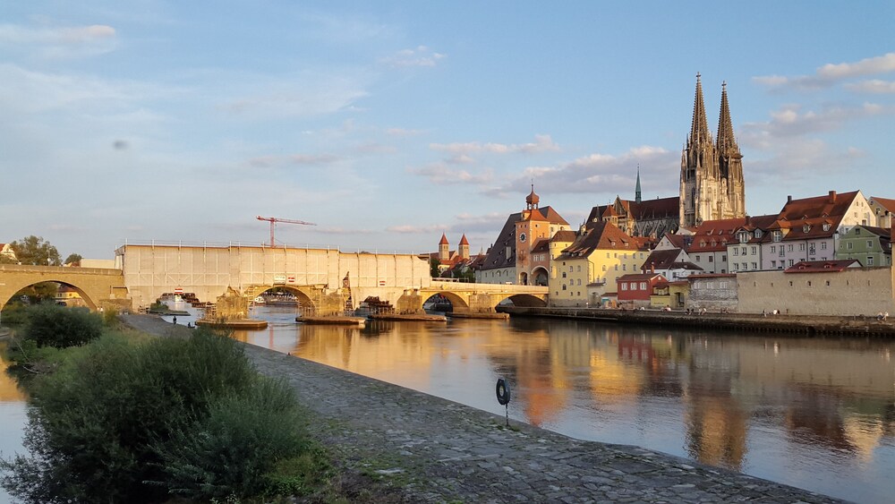 Blick vom Hotel