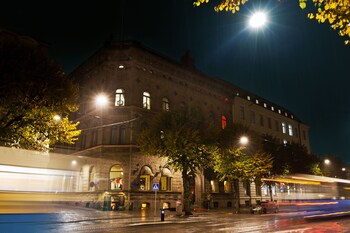 Hotel Front - Evening/Night