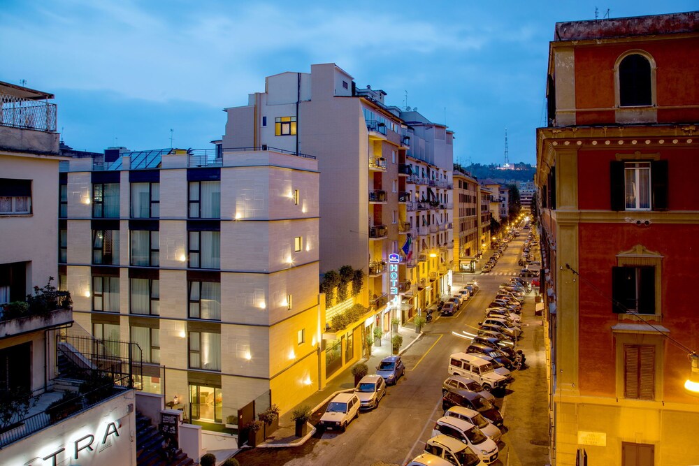 Hotel Front - Evening/Night