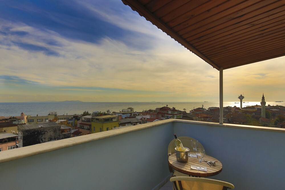 Blick vom Balkon