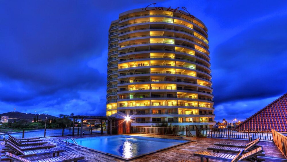 Hotel Front - Evening/Night