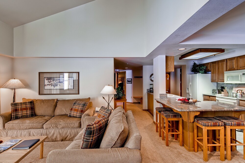 2 Bedroom/2 Bath Plaza Slopeside Condo - Living Room