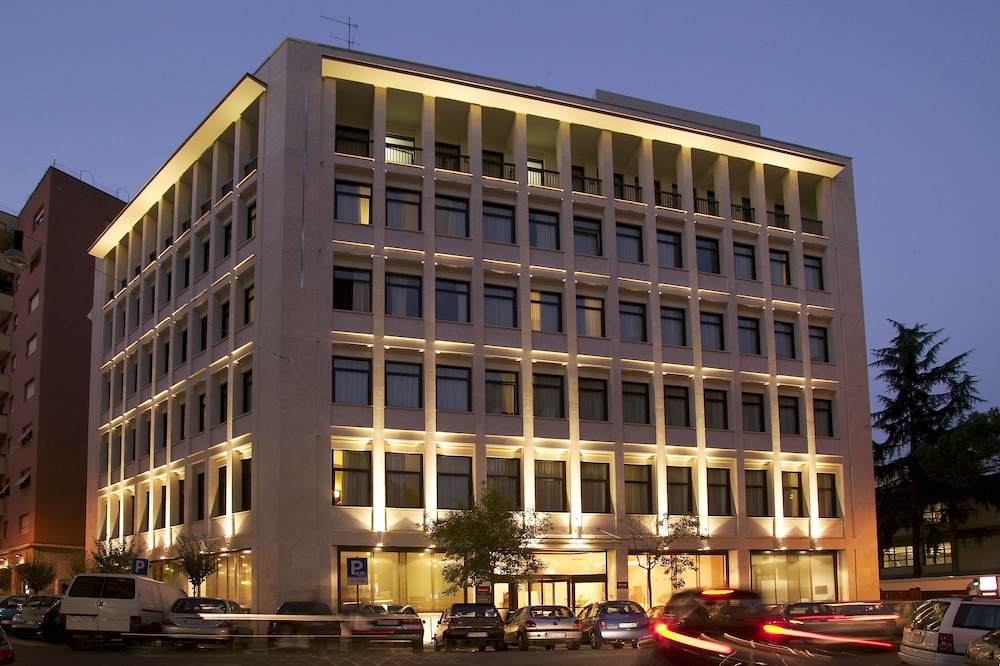 Hotel Front - Evening/Night