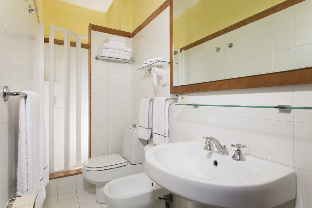 Badezimmer (Apartment, 1 Schlafzimmer, Terrasse, Gartenblick)