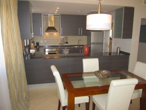 Cocina en la habitación: Suite, 1 habitación, cocina, vista al jardín