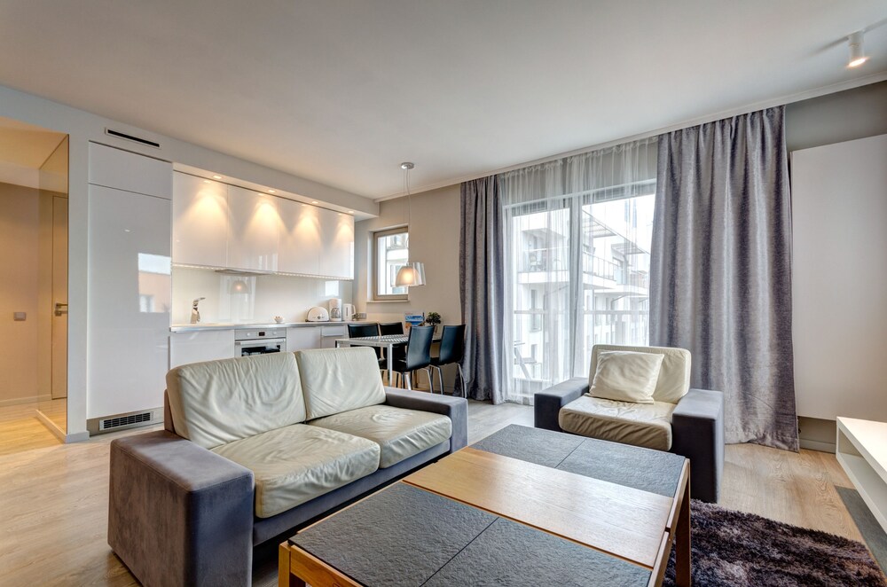 거실 공간 (디럭스 아파트, 침실 1개, 테라스 (2 adults living room))