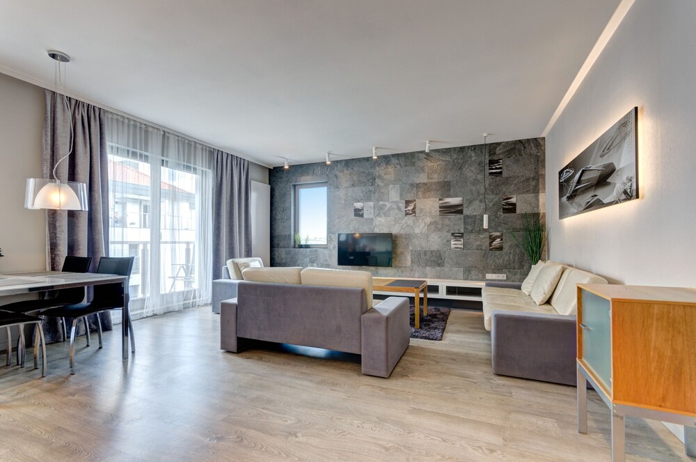 거실 공간 (디럭스 아파트, 침실 1개, 테라스 (2 adults living room))