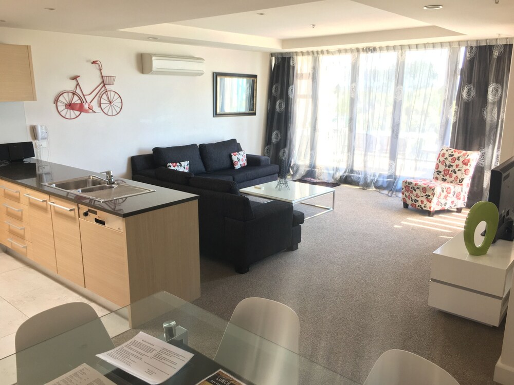 거실 (디럭스 아파트, 침실 여러 개, 금연, 주방 (3 bedroom deluxe))