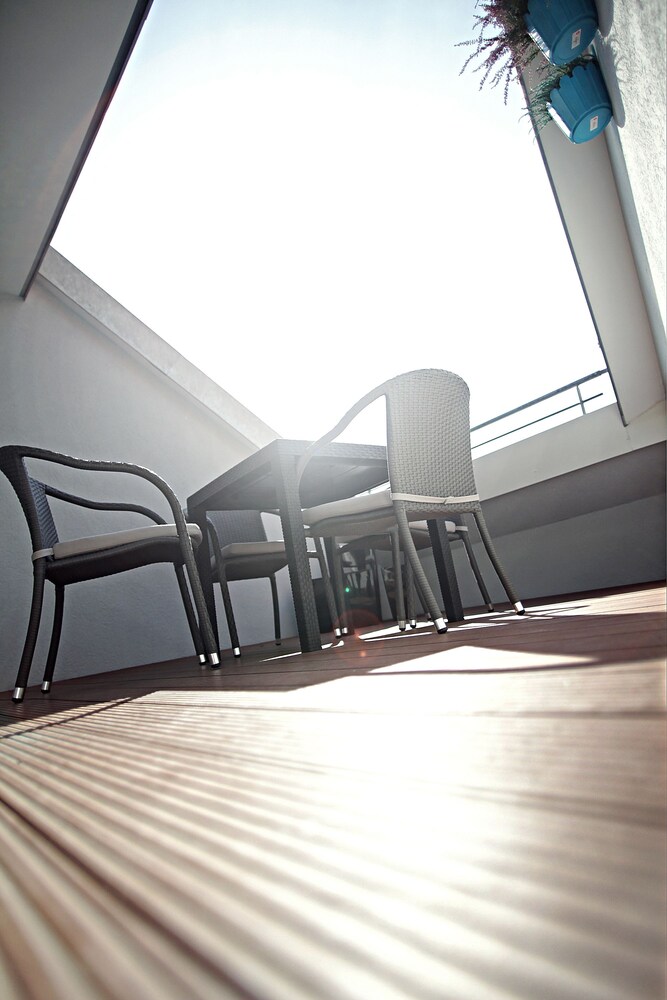 Balkon (Grand-Penthouse, 1 Schlafzimmer, Terrasse (Kitchenette))