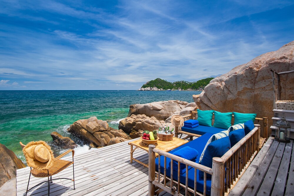 테라스/파티오 (C5C Villa with Sauna-Beach Front )