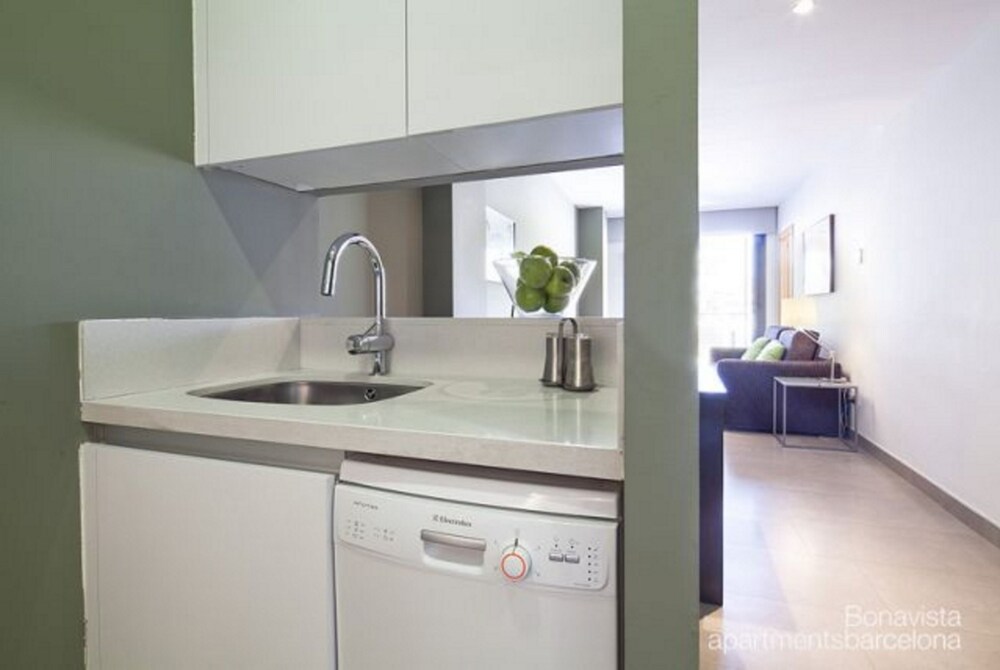 Keuken in kamer: Appartement, 1 slaapkamer