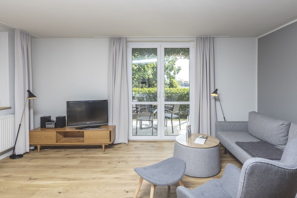 Wohnbereich (Appartment A, 1 Schlafzimmer)