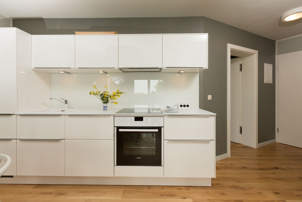 Kochnische im Zimmer (Appartment D, Maisonette)