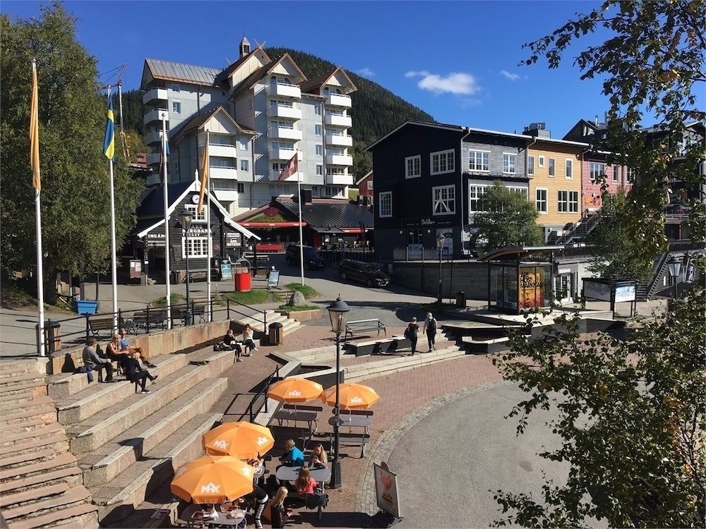 Utsikt från gästrum (Lägenhet Panoramic - 3 sovrum - utsikt mot staden - intill skidbacke)