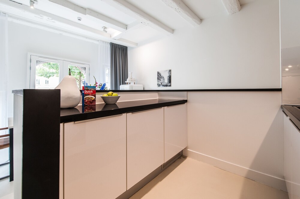 Keuken in kamer: Familie appartement, 2 slaapkamers (Canal Side)