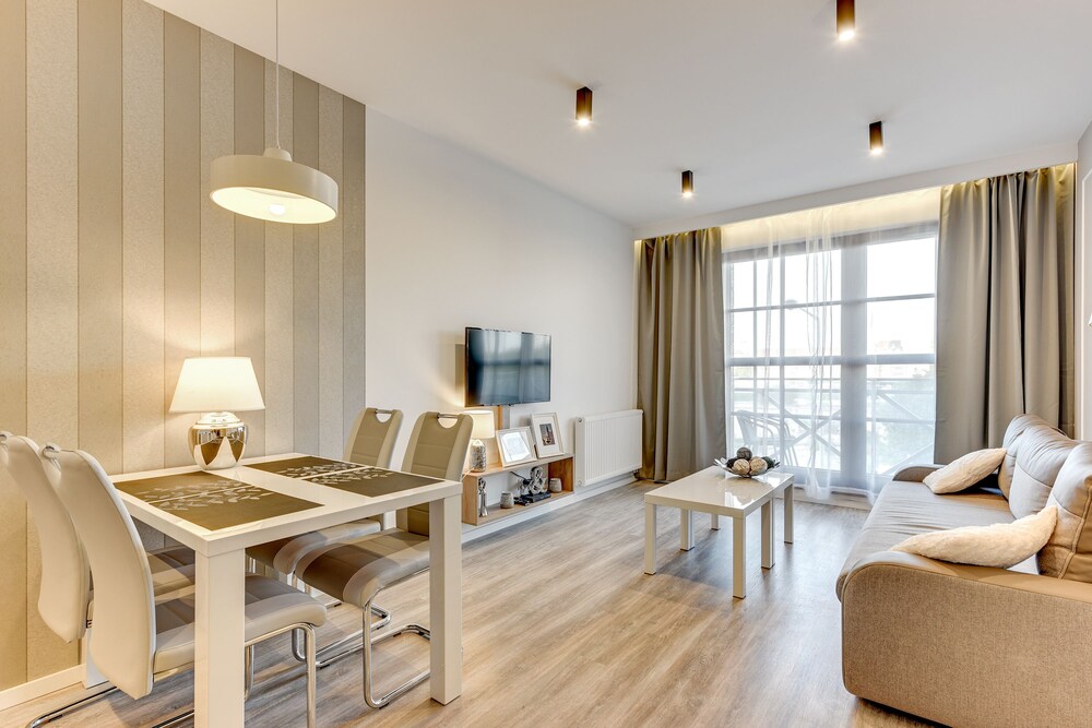 거실 (디럭스 아파트, 침실 1개, 발코니 ((Jaglana 6B street) 18))