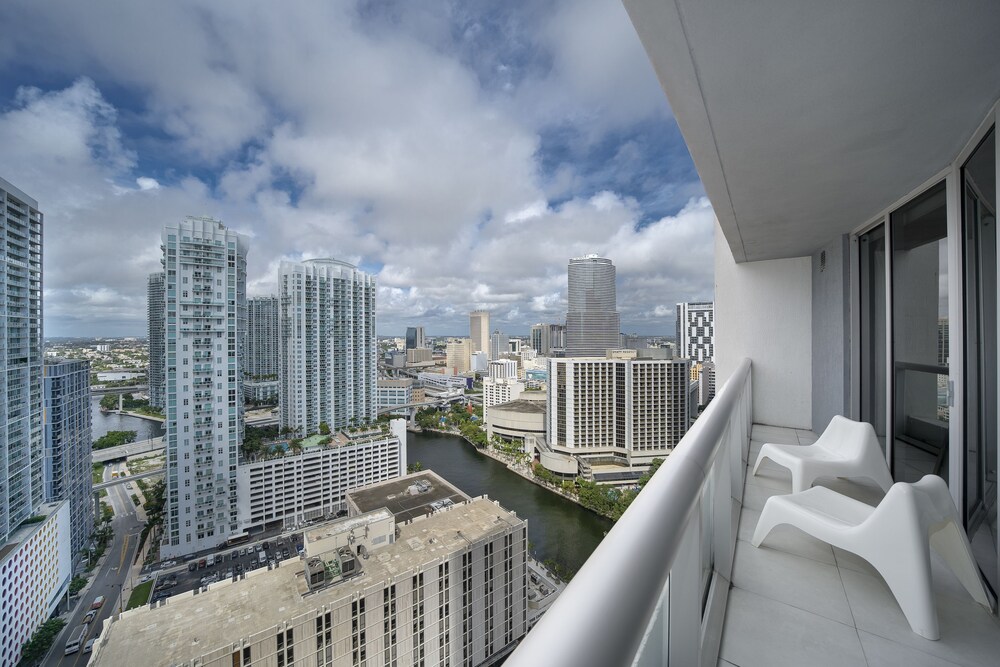 Luxury One Bedroom River & City View - Balcony View