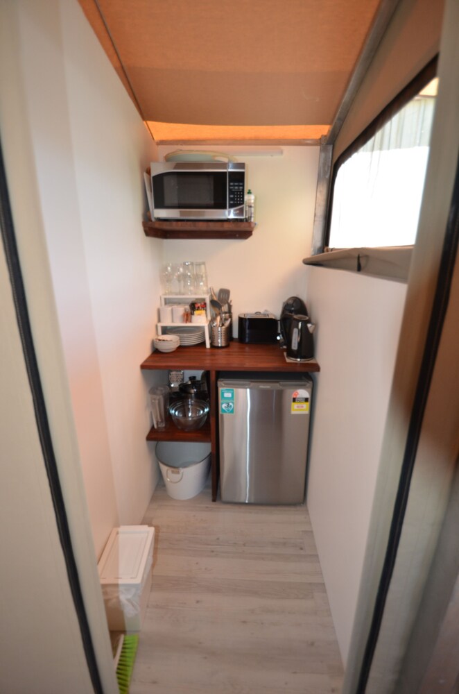 Luxury King Eco Tent with Ensuite - In-Room Kitchenette