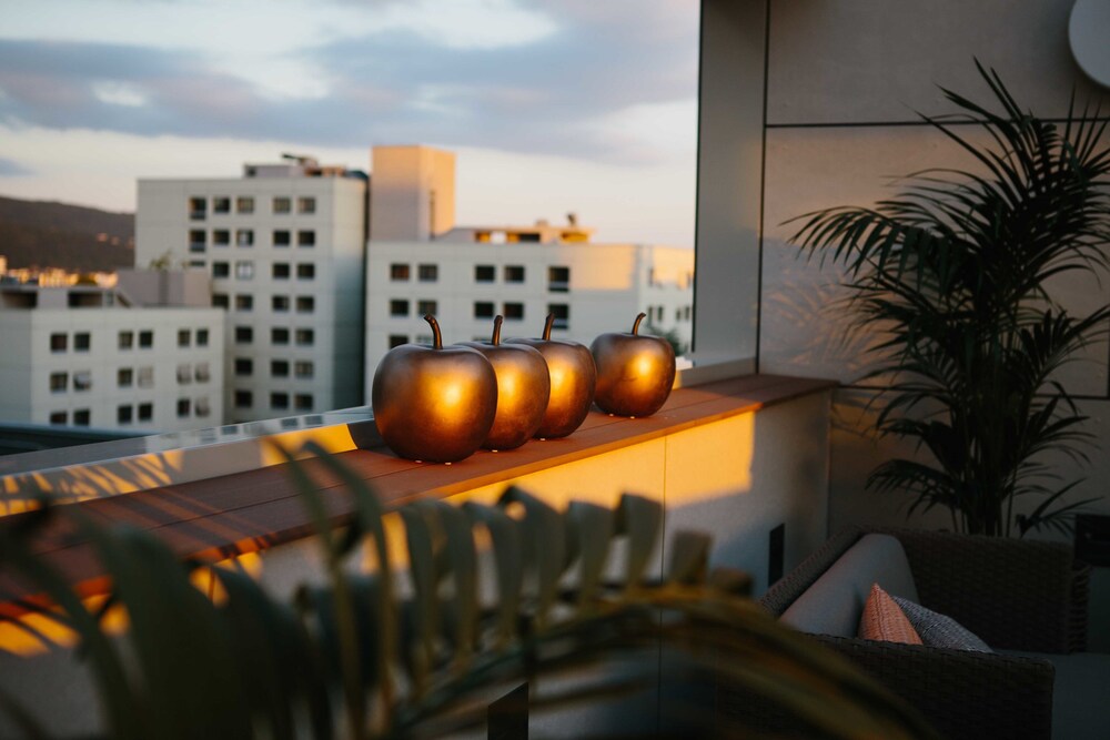 Blick vom Hotel
