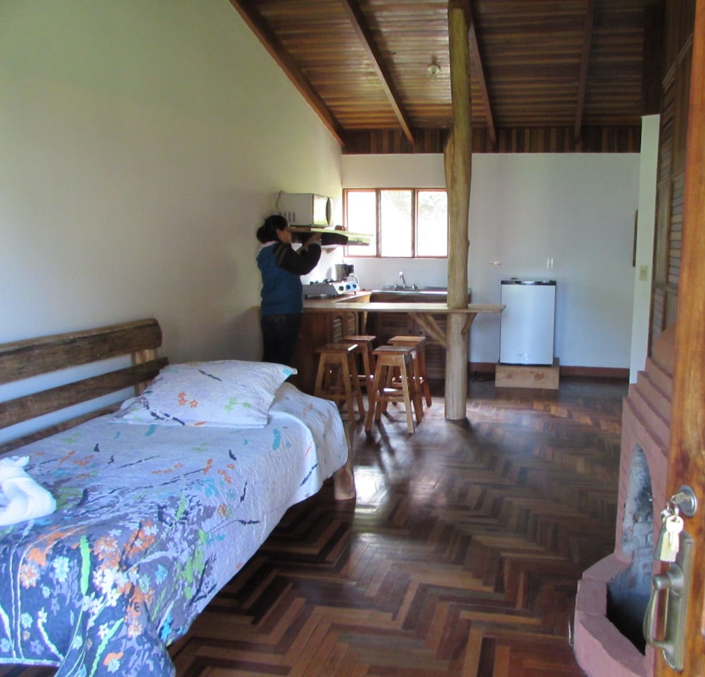 Cocina básica en la habitación