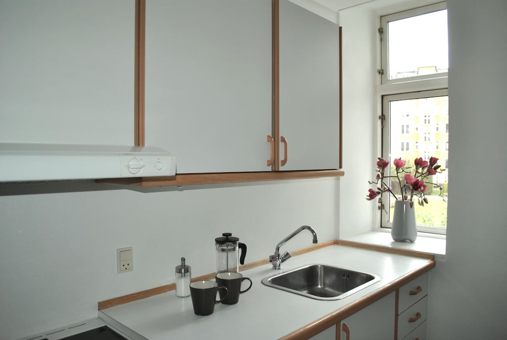 Cucina in camera (Appartamento, 1 camera da letto, sul cortile)