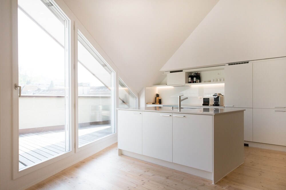 Küche im Zimmer (City-Apartment, 1 Schlafzimmer)