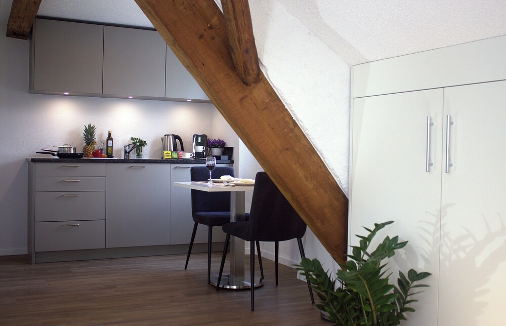 Essbereich im Zimmer (Apartment, 1 Einzelbett, Kochnische)