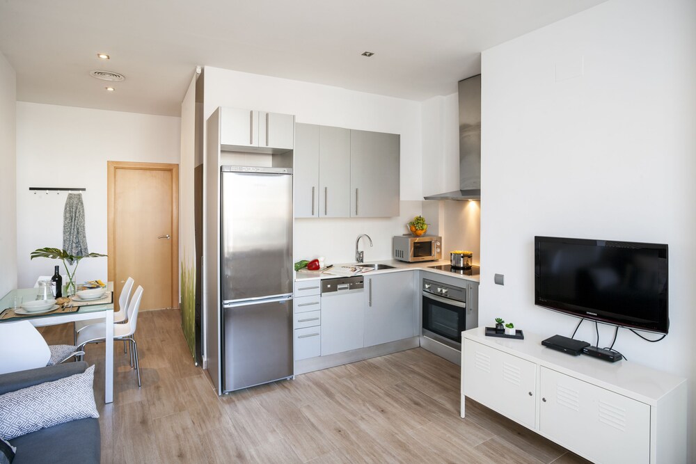 Sala de estar: Apartamento, 1 habitación, terraza